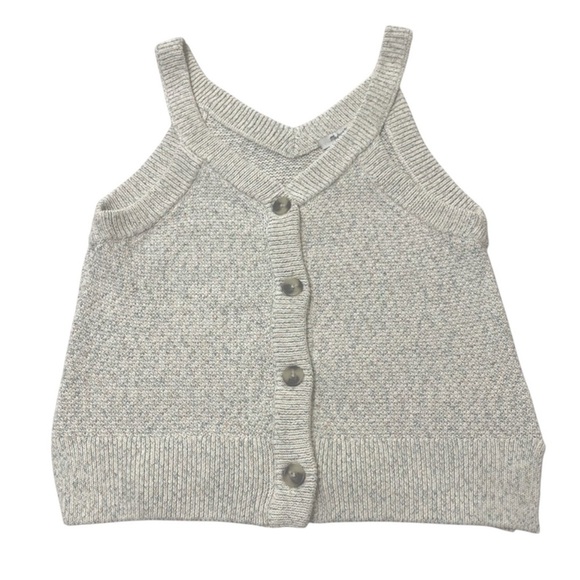 Madewell Rainbow Marled Wakefield Button-Front Sweater Tank Size S - Picture 4 of 12